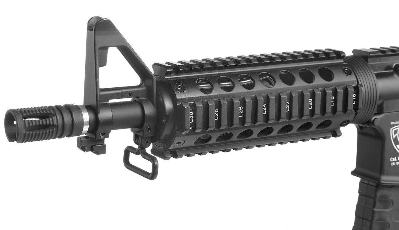 APS M4 CQB ASR-Series Vollmetall BlowBack S-AEG 6mm BB schwarz Bild 6