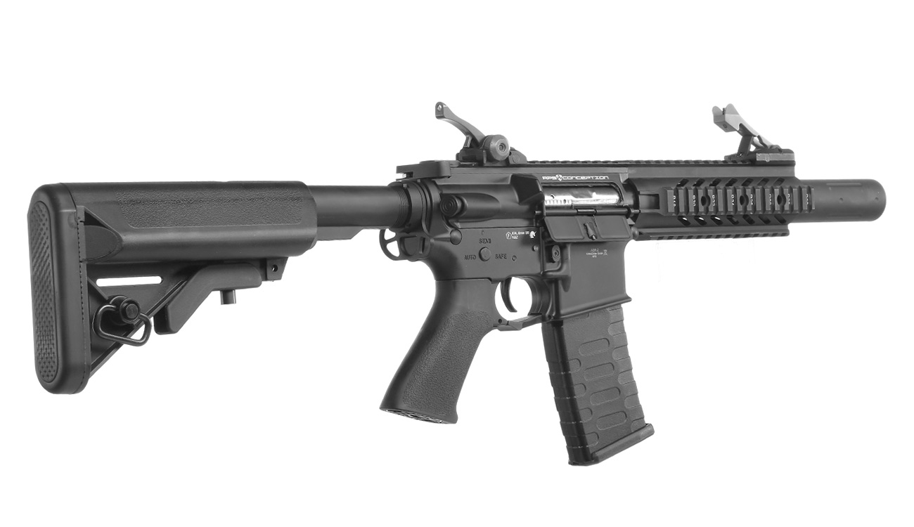 APS M4 Raptor ASR-Series Vollmetall BlowBack S-AEG 6mm BB schwarz Bild 3