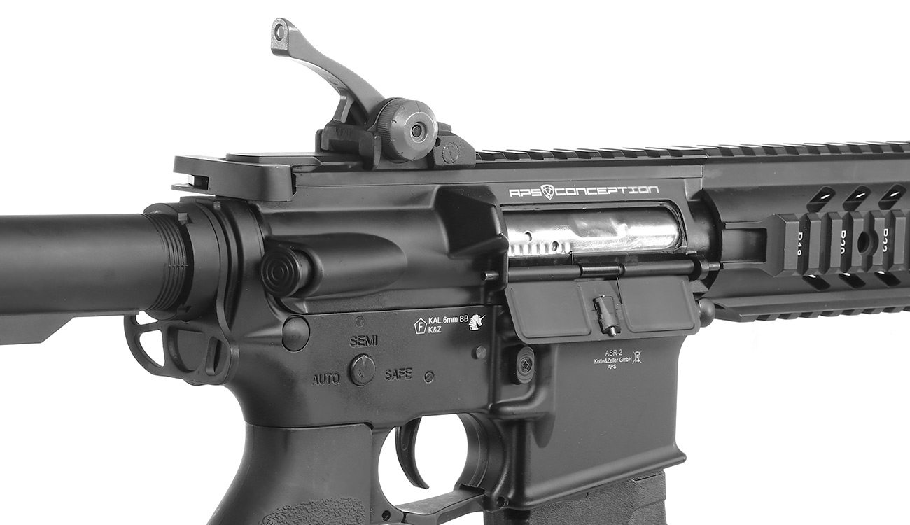 APS M4 Raptor ASR-Series Vollmetall BlowBack S-AEG 6mm BB schwarz Bild 1