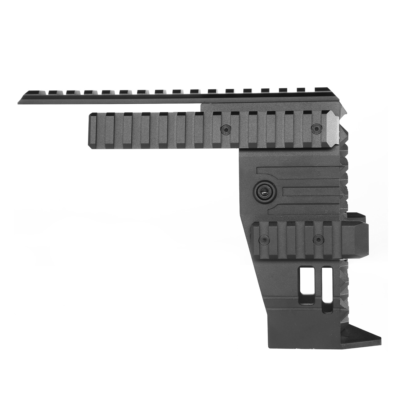 Nitro. Vo Strike Aluminium Front Rail System f. TM P90-TR S-AEG Gewehre schwarz Bild 2