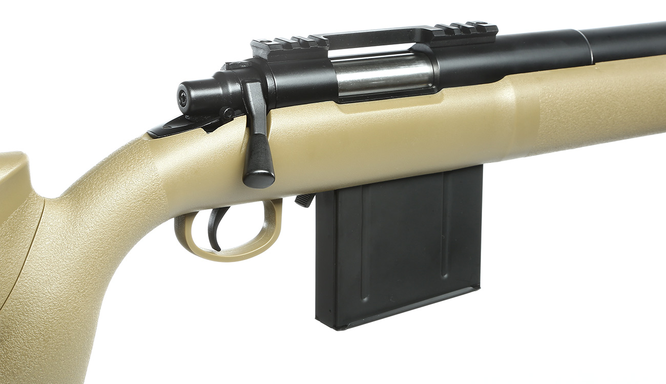 APS M40A3 Bolt Action Snipergewehr Springer 6mm BB Tan Bild 8