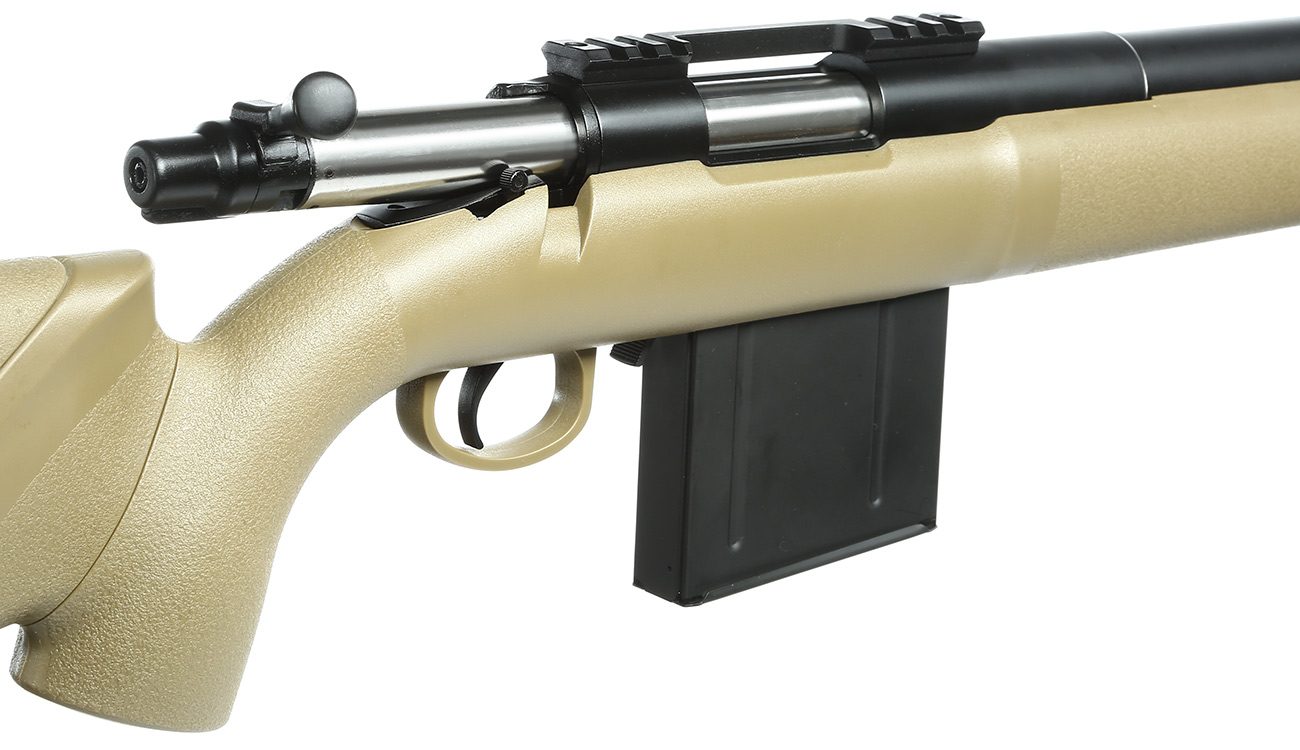 APS M40A3 Bolt Action Snipergewehr Springer 6mm BB Tan Bild 9
