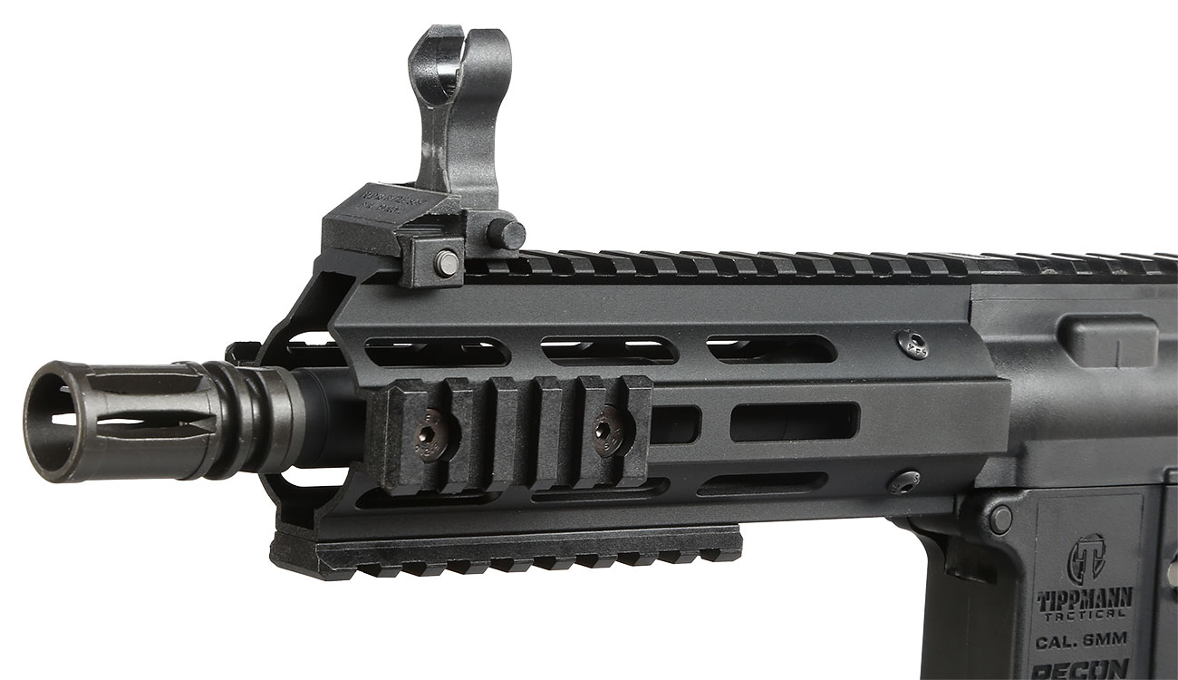 Tippmann M4 Recon Shorty 6 Zoll M-LOK Polymer S-AEG 6mm BB schwarz Bild 6