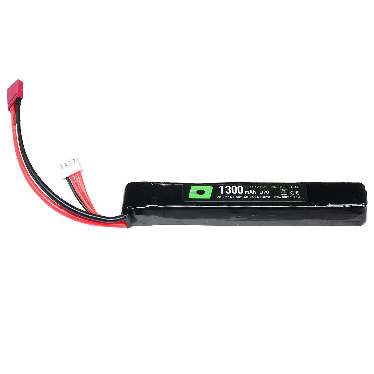 Nuprol Power Series LiPo Akku 11,1V 1300mAh 20C / 40C Stick-Type m. Deans Anschluss Bild 1