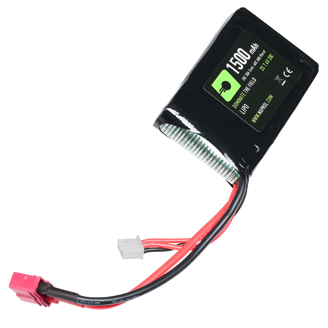 Nuprol Power Series LiPo Akku 7,4V 1500mAh 20C / 40C AN/PEQ-15 Type m. Deans Anschluss