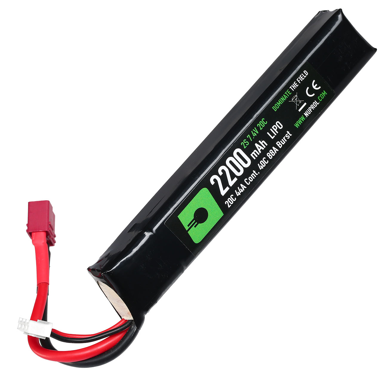 Nuprol Power Series LiPo Akku 7,4V 2200mAh 20C / 40C Stick-Type m. Deans Anschluss