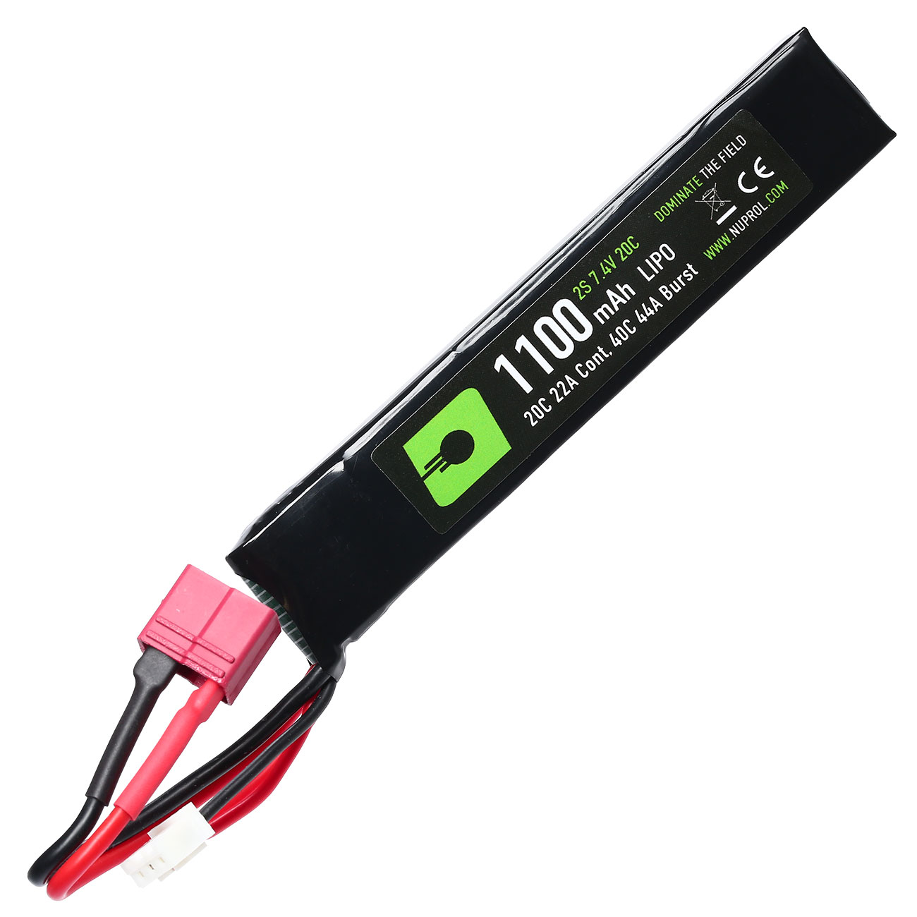 Nuprol Power Series LiPo Akku 7,4V 1100mAh 20C / 40C Stick-Type m. Deans Anschluss