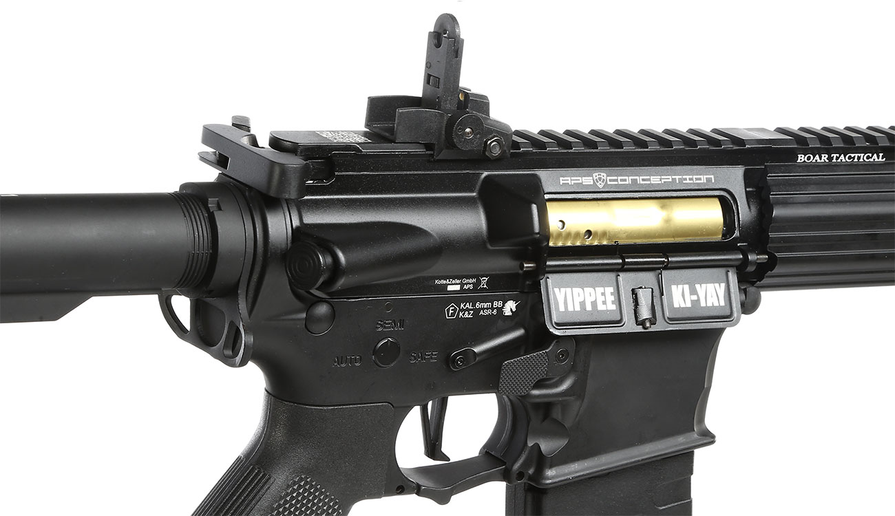 APS M4 16 Zoll KeyMod ASR-Series Vollmetall BlowBack S-AEG 6mm BB schwarz Bild 8