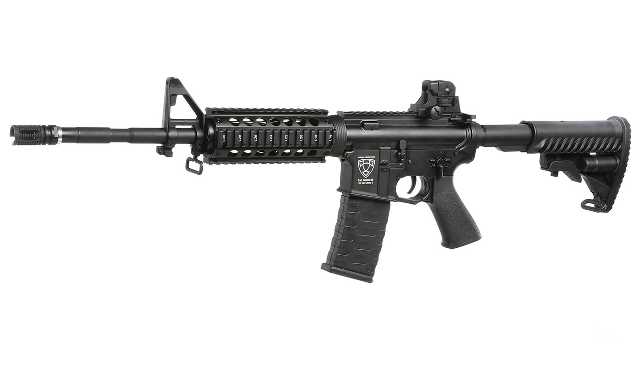 APS M4A1 RIS ASR-Series Vollmetall BlowBack S-AEG 6mm BB schwarz