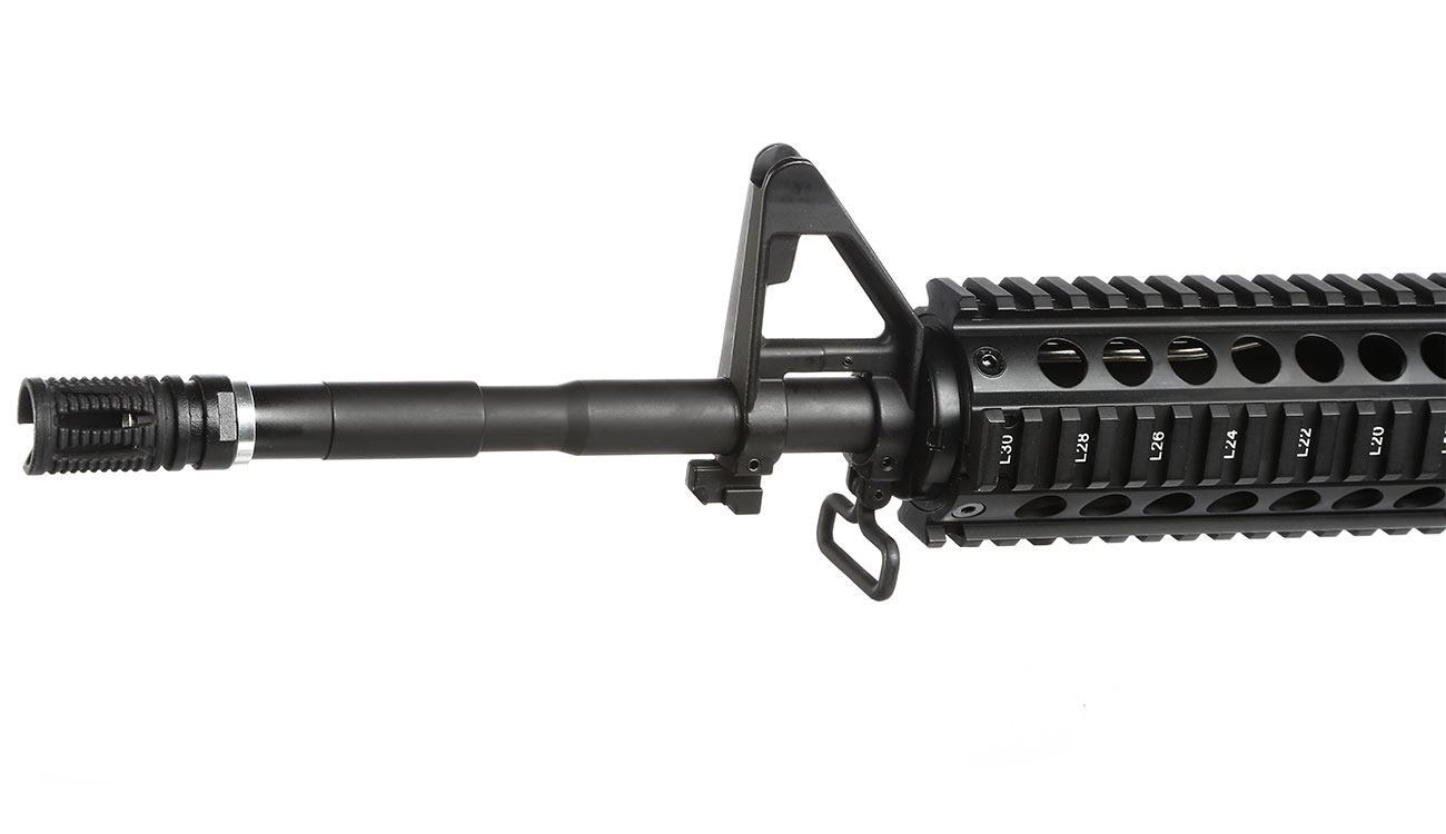 APS M4A1 RIS ASR-Series Vollmetall BlowBack S-AEG 6mm BB schwarz Bild 6