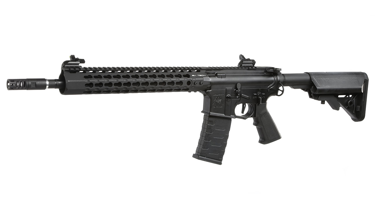 APS M4 12,5 Zoll KeyMod Spyder ASR-Series Vollmetall BlowBack S-AEG 6mm BB schwarz