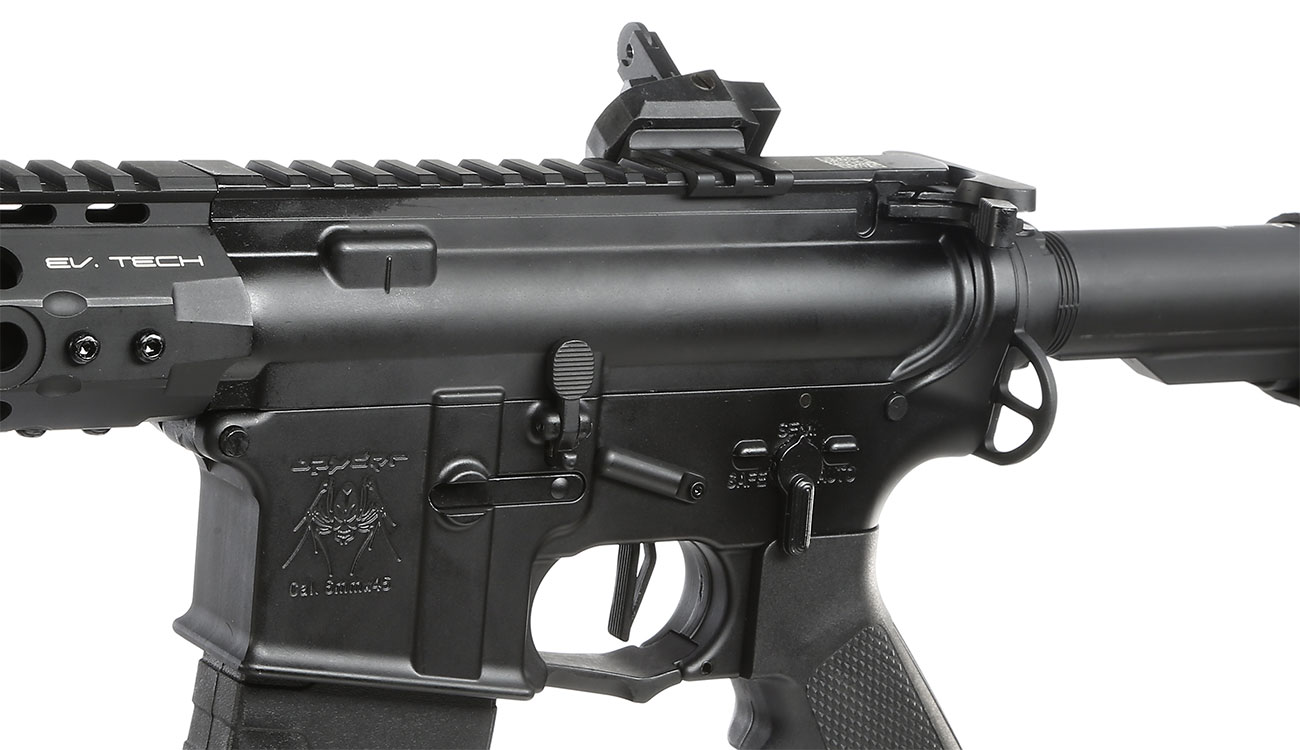 Versandrcklufer APS M4 12,5 Zoll KeyMod Spyder ASR-Series Vollmetall BlowBack S-AEG 6mm BB schwarz Bild 7
