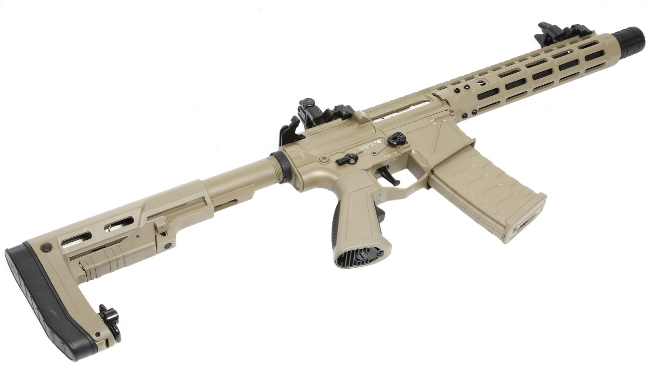 APS Phantom Extremis Rifle MK5 Vollmetall BlowBack S-AEG 6mm BB Tan Bild 5