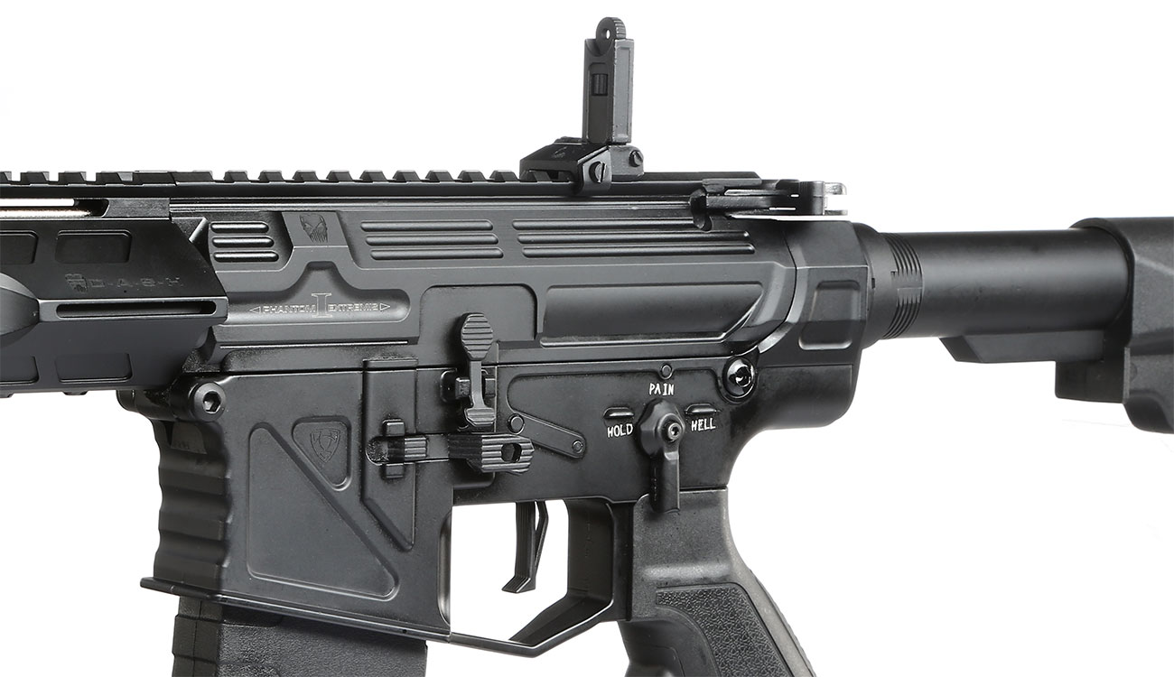 APS Phantom Extremis Rifle MK1 eSilver Edge SDU-MosFet 2.0 Vollmetall S-AEG 6mm schwarz Bild 7