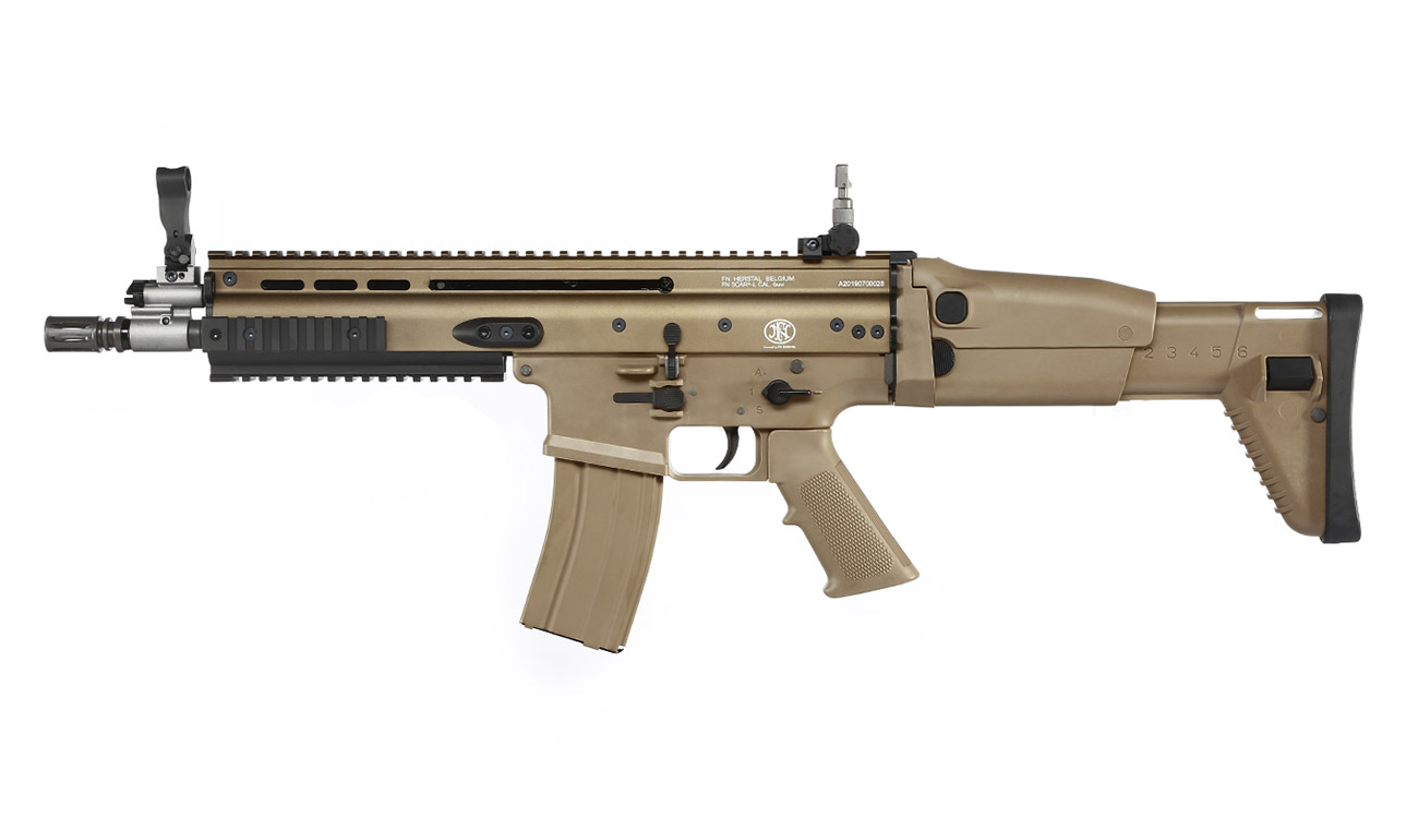 Wei-ETech FN Herstal SCAR-L Vollmetall Open-Bolt Gas-Blow-Back 6mm BB Tan Bild 1