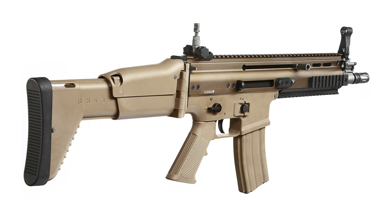 Wei-ETech FN Herstal SCAR-L Vollmetall Open-Bolt Gas-Blow-Back 6mm BB Tan Bild 3