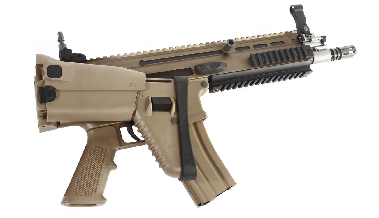 Wei-ETech FN Herstal SCAR-L Vollmetall Open-Bolt Gas-Blow-Back 6mm BB Tan Bild 4