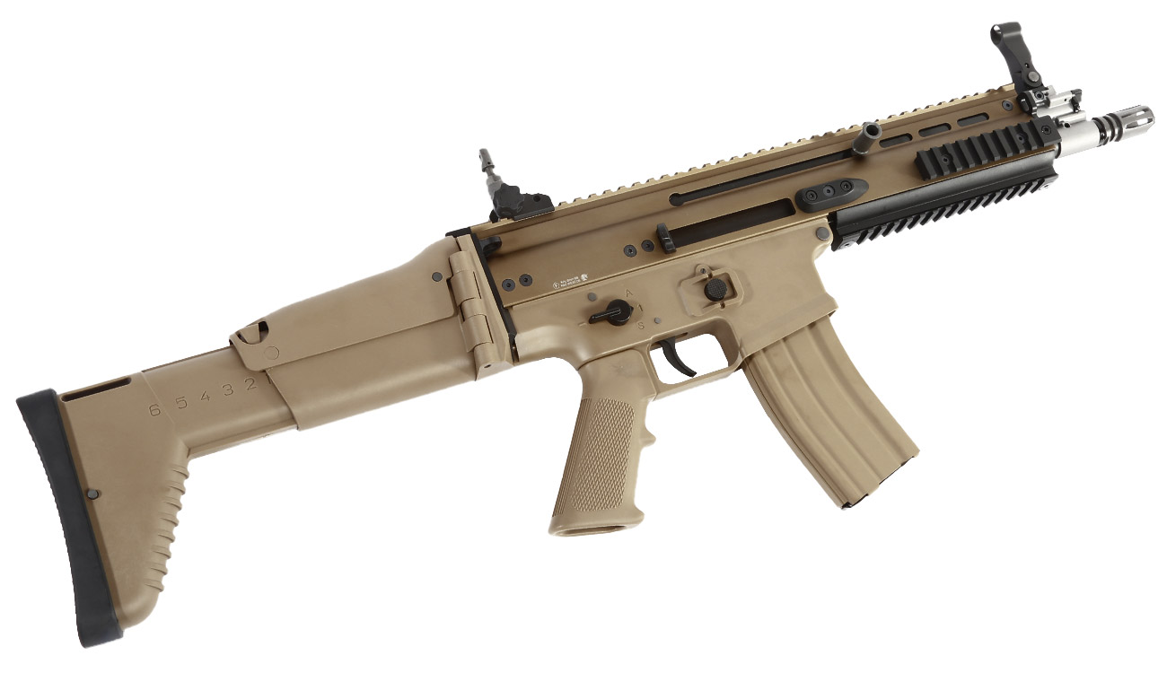 Wei-ETech FN Herstal SCAR-L Vollmetall Open-Bolt Gas-Blow-Back 6mm BB Tan Bild 5