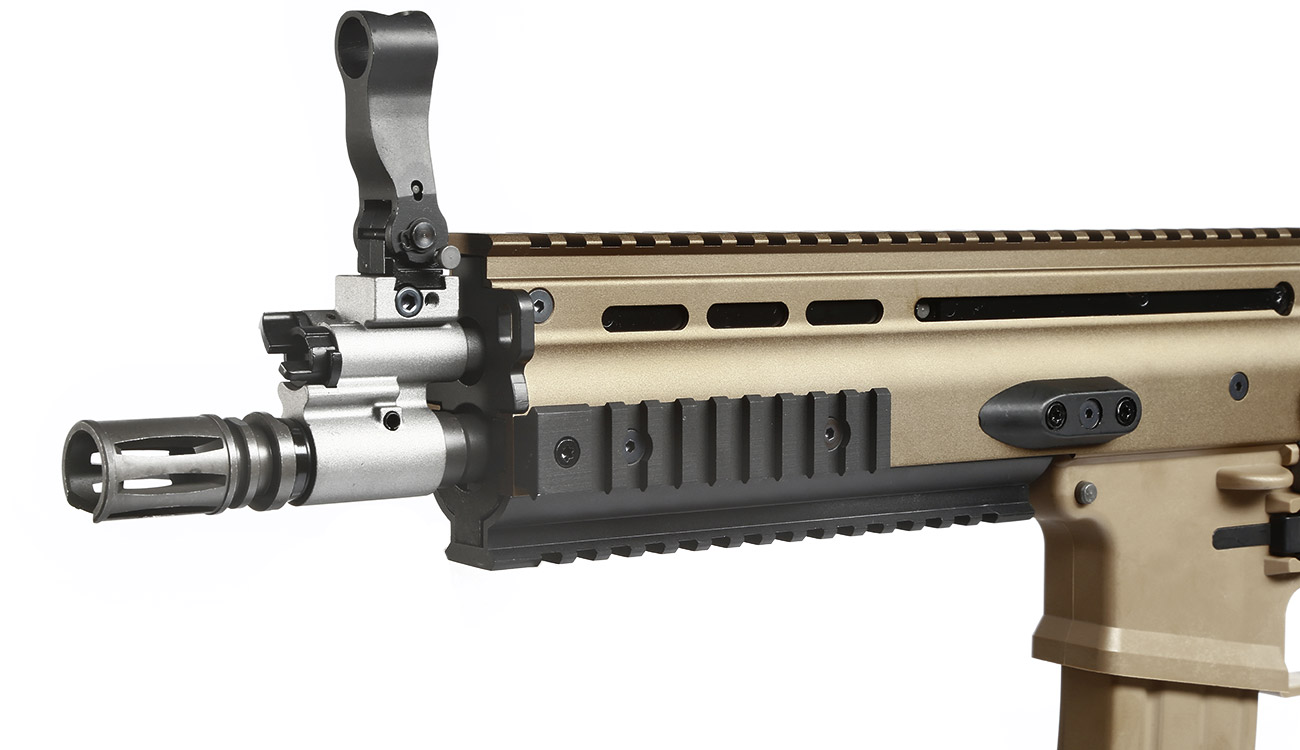 Wei-ETech FN Herstal SCAR-L Vollmetall Open-Bolt Gas-Blow-Back 6mm BB Tan Bild 6