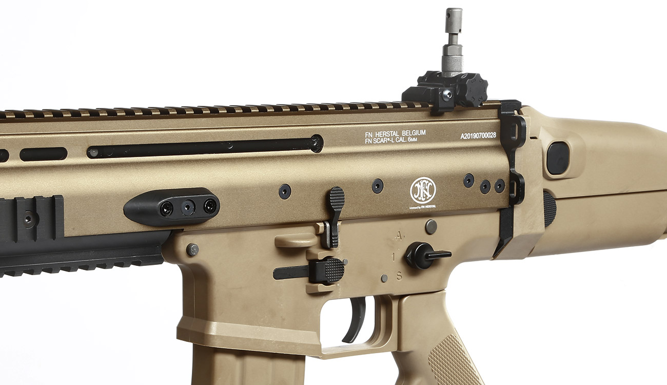 Wei-ETech FN Herstal SCAR-L Vollmetall Open-Bolt Gas-Blow-Back 6mm BB Tan Bild 7