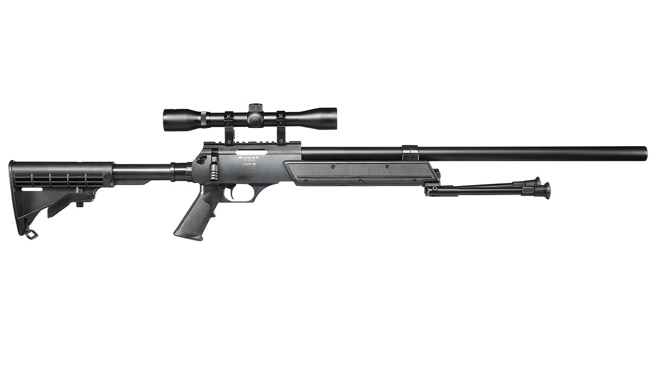 ASG Urban Sniper Bolt Action Snipergewehr inkl. Zweibein / Zielfernrohr Springer 6mm BB schwarz Bild 3