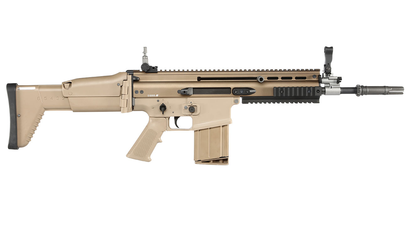 Wei-ETech FN Herstal SCAR-H Vollmetall Open-Bolt Gas-Blow-Back 6mm BB Tan Bild 2