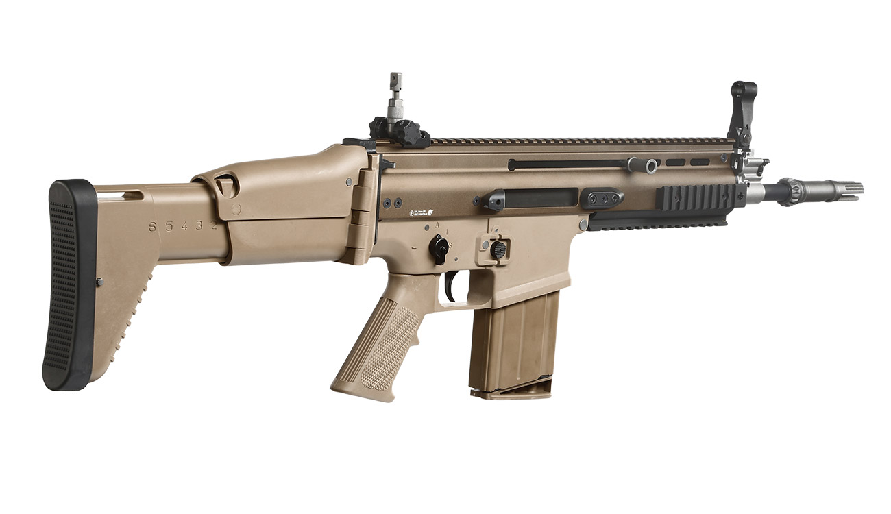 Wei-ETech FN Herstal SCAR-H Vollmetall Open-Bolt Gas-Blow-Back 6mm BB Tan Bild 3