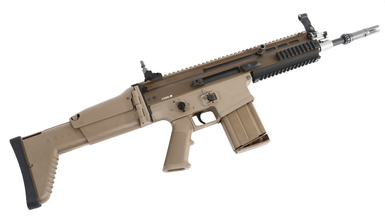 Wei-ETech FN Herstal SCAR-H Vollmetall Open-Bolt Gas-Blow-Back 6mm BB Tan Bild 5