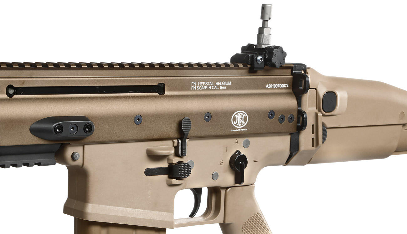 Wei-ETech FN Herstal SCAR-H Vollmetall Open-Bolt Gas-Blow-Back 6mm BB Tan Bild 7