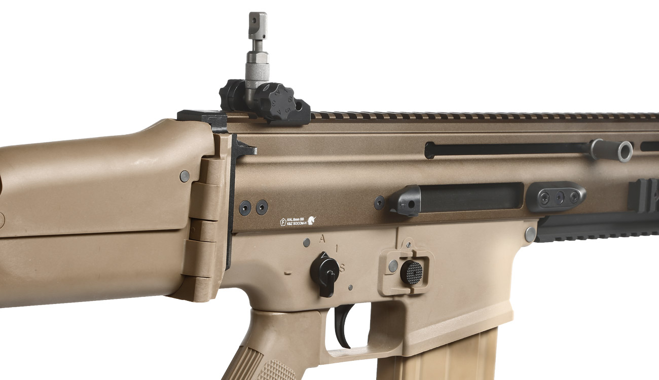 Wei-ETech FN Herstal SCAR-H Vollmetall Open-Bolt Gas-Blow-Back 6mm BB Tan Bild 8