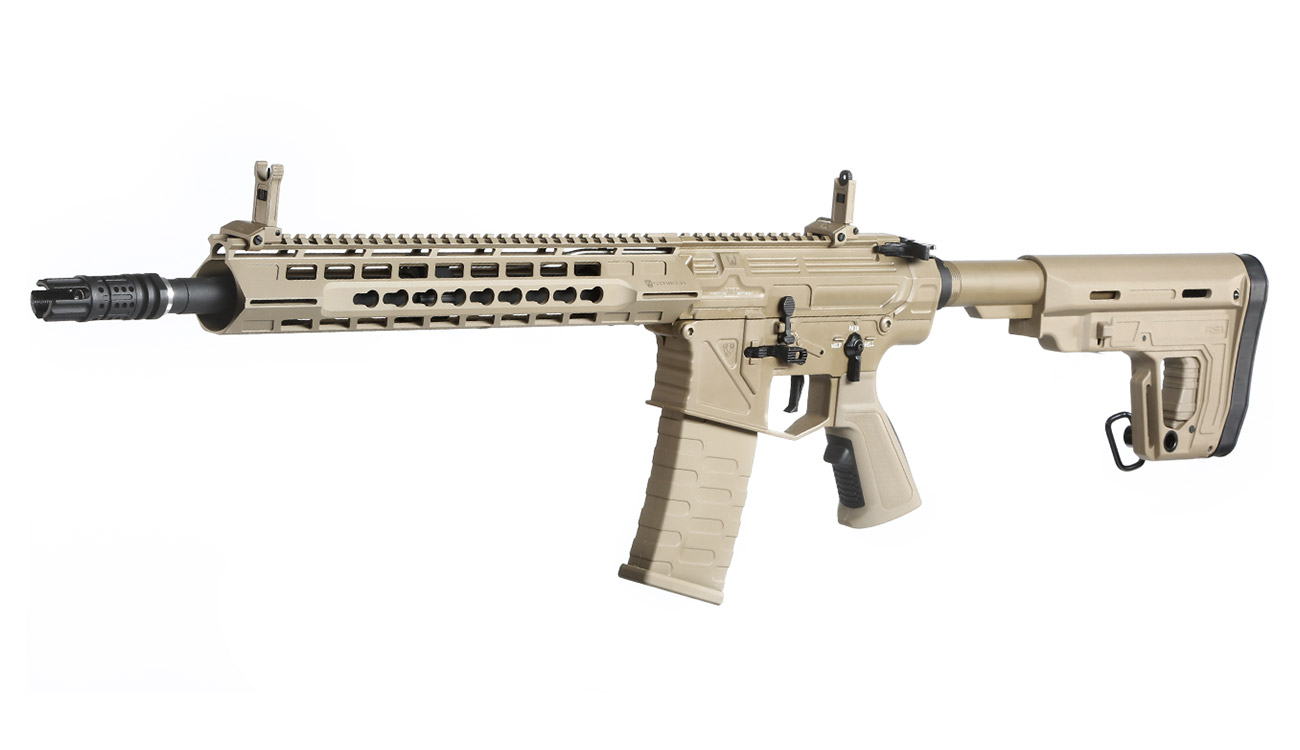 APS Phantom Extremis Rifle MK2 eSilver Edge SDU-MosFet 2.0 Vollmetall S-AEG 6mm BB Tan