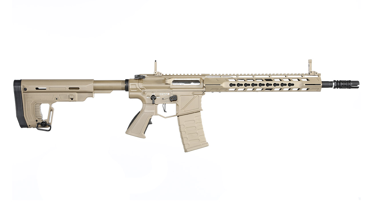 APS Phantom Extremis Rifle MK2 eSilver Edge SDU-MosFet 2.0 Vollmetall S-AEG 6mm BB Tan Bild 2