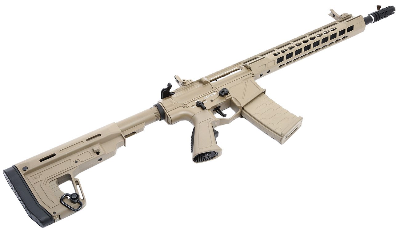 APS Phantom Extremis Rifle MK2 eSilver Edge SDU-MosFet 2.0 Vollmetall S-AEG 6mm BB Tan Bild 5