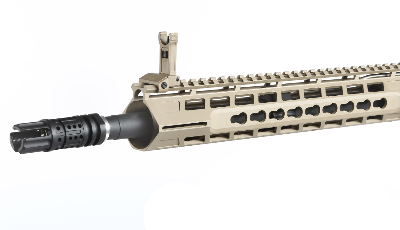 APS Phantom Extremis Rifle MK2 eSilver Edge SDU-MosFet 2.0 Vollmetall S-AEG 6mm BB Tan Bild 6