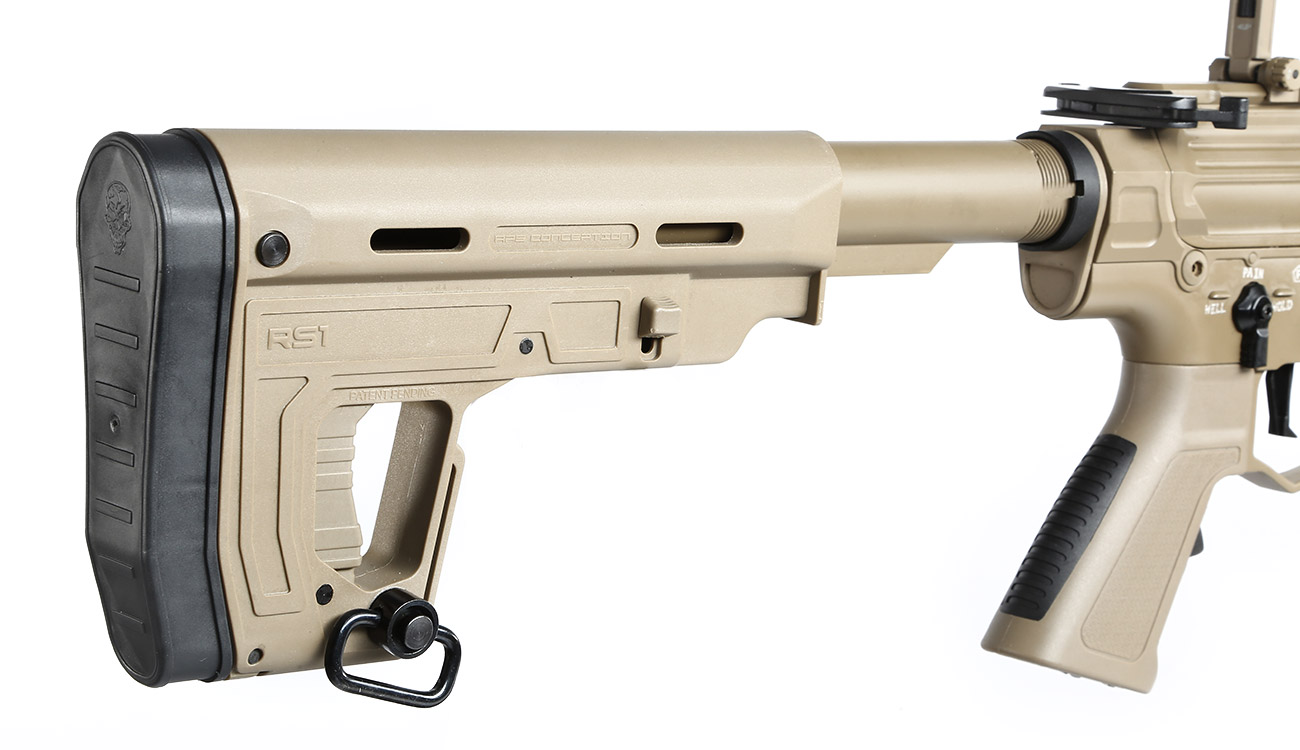 APS Phantom Extremis Rifle MK2 eSilver Edge SDU-MosFet 2.0 Vollmetall S-AEG 6mm BB Tan Bild 9