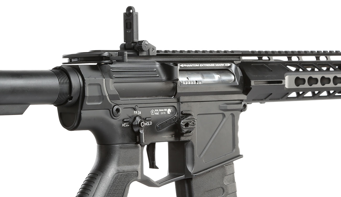 APS Phantom Extremis Rifle MK2 eSilver Edge SDU-MosFet 2.0 Vollmetall S-AEG 6mm schwarz Bild 8