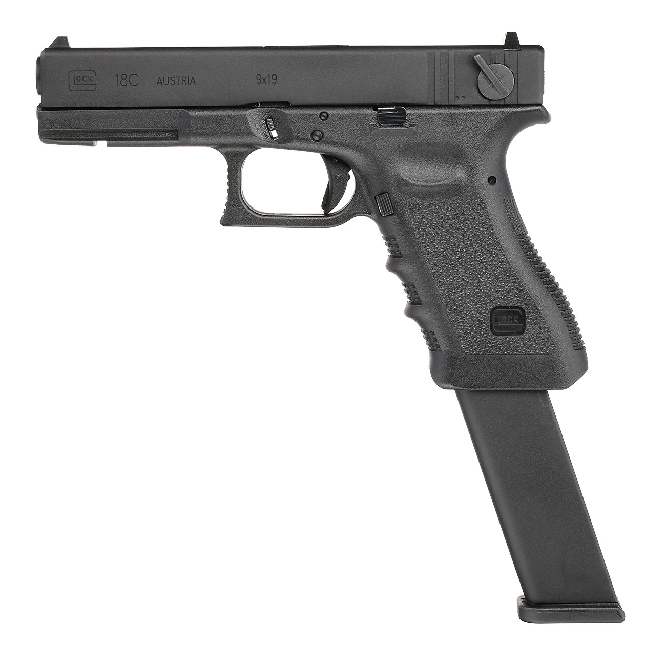 VFC Glock 18C Gen. 3 mit Metallschlitten GBB 6mm BB schwarz Bild 1
