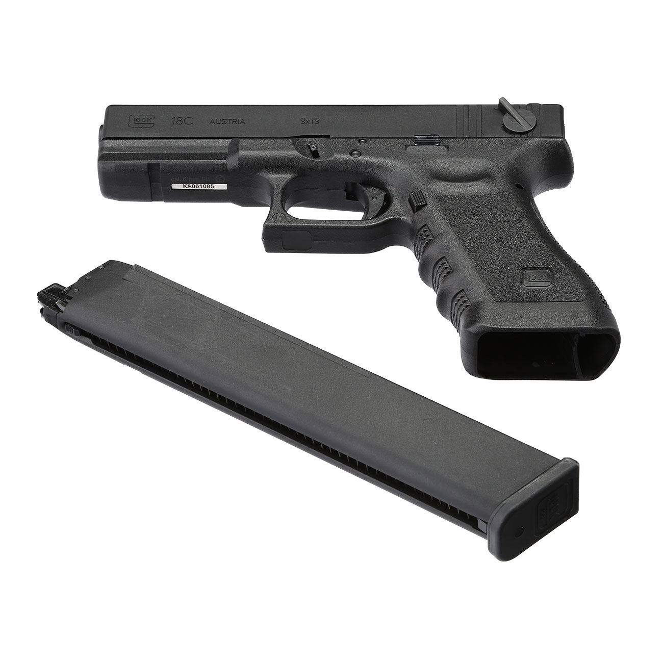 VFC Glock 18C Gen. 3 mit Metallschlitten GBB 6mm BB schwarz Bild 6