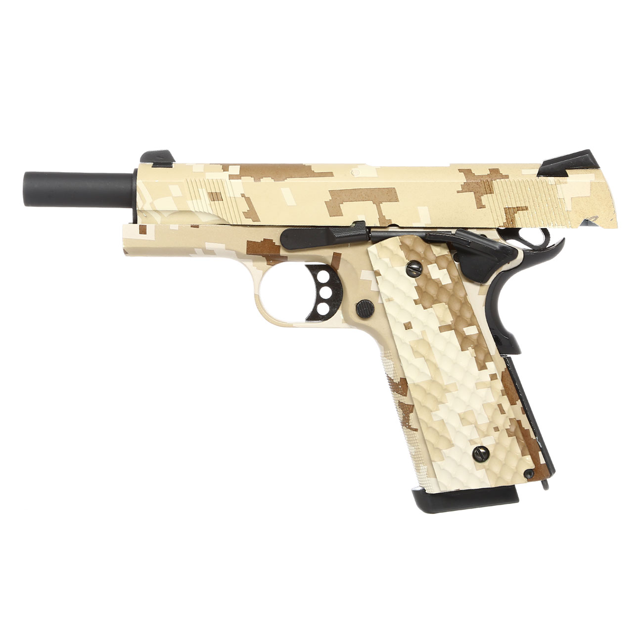 Nuprol Raven M1911 MEU Vollmetall GBB 6mm BB Digital Desert Bild 2