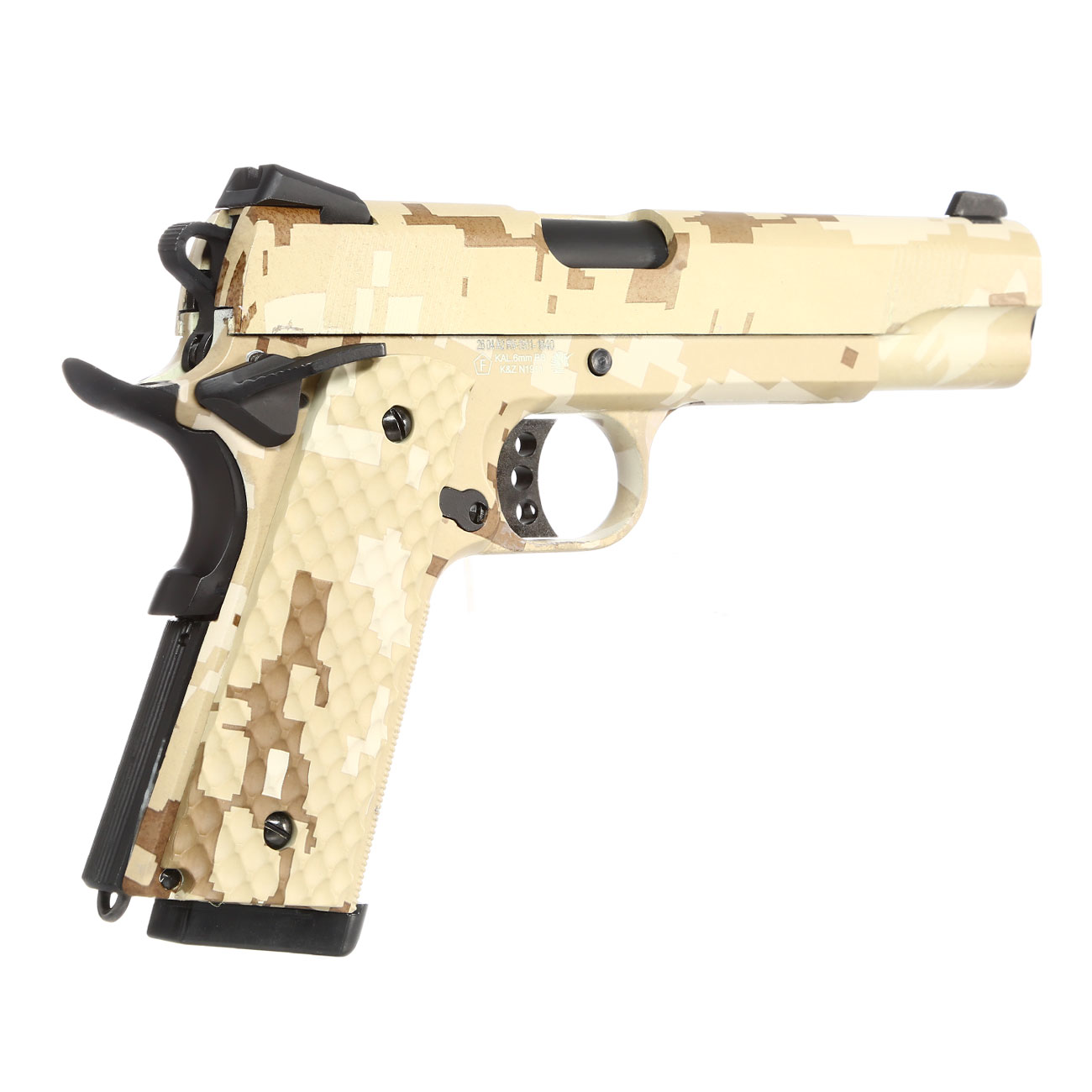 Nuprol Raven M1911 MEU Vollmetall GBB 6mm BB Digital Desert Bild 4