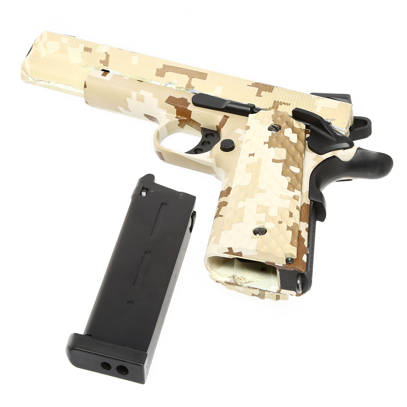 Nuprol Raven M1911 MEU Vollmetall GBB 6mm BB Digital Desert Bild 6