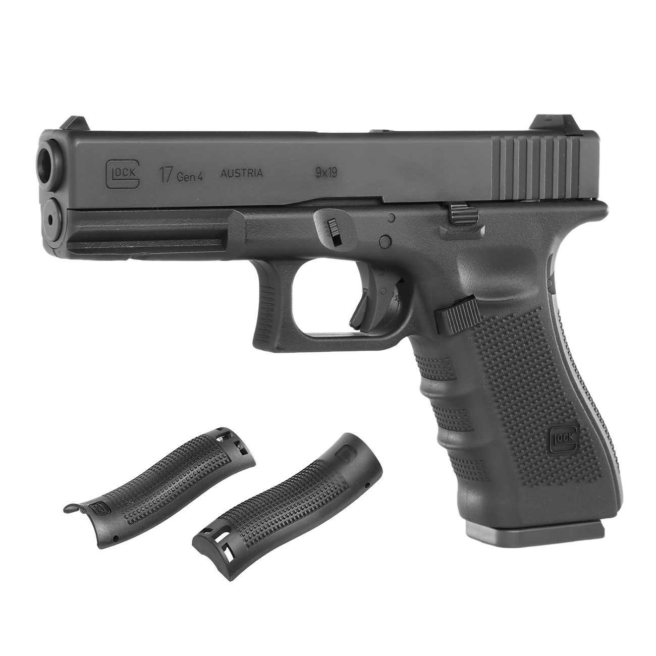 Glock 17 Gen. 4 mit Metallschlitten CO2 BlowBack 6mm BB schwarz