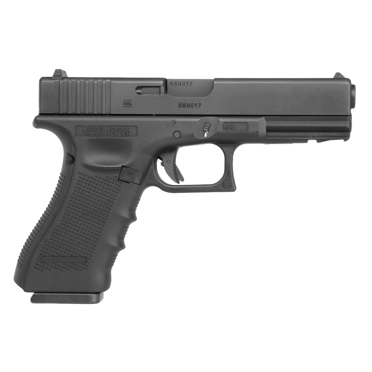 Glock 17 Gen. 4 Airsoft mit Metallschlitten CO2 BlowBack 6mm BB schwarz Bild 2