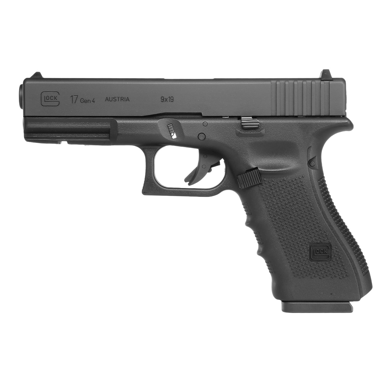 Glock 17 Gen. 4 mit Metallschlitten CO2 BlowBack 6mm BB schwarz Bild 6