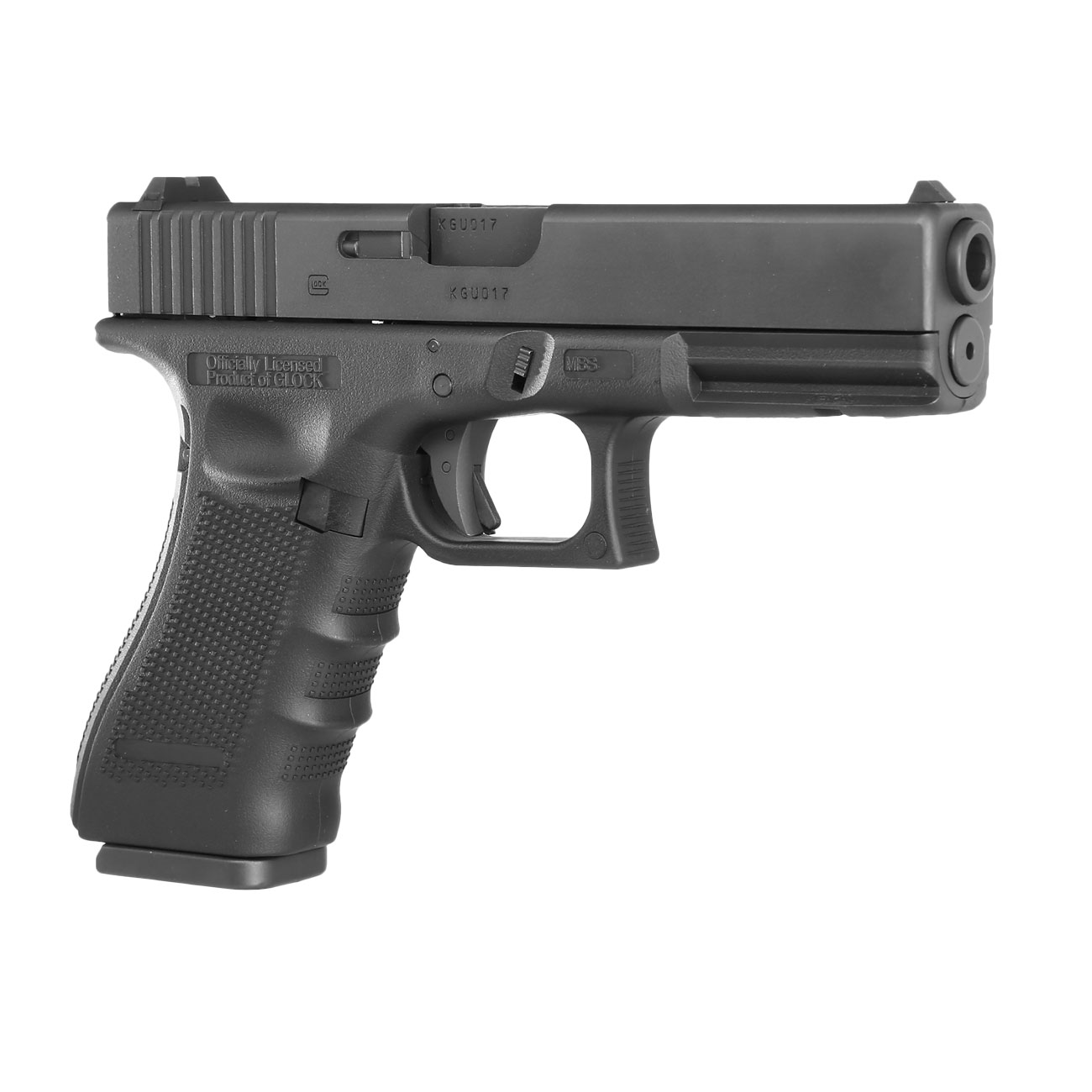Glock 17 Gen. 4 mit Metallschlitten CO2 BlowBack 6mm BB schwarz Bild 8