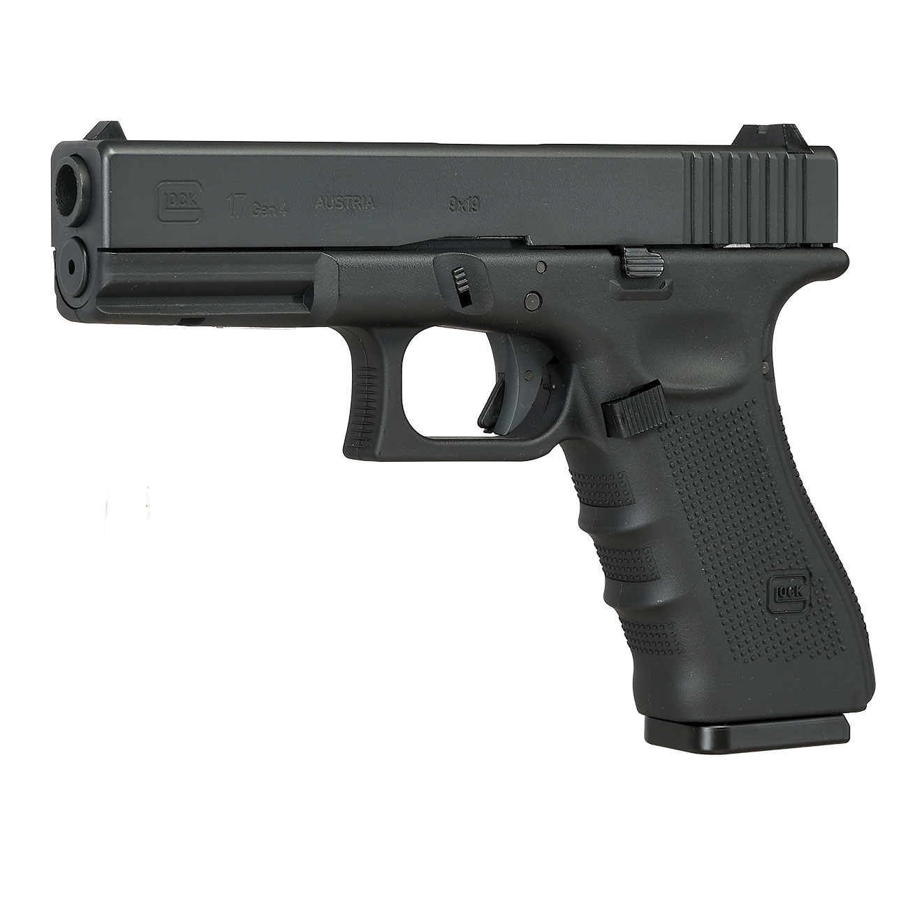 Glock 17 Gen. 4 Airsoft mit Metallschlitten CO2 BlowBack 6mm BB schwarz