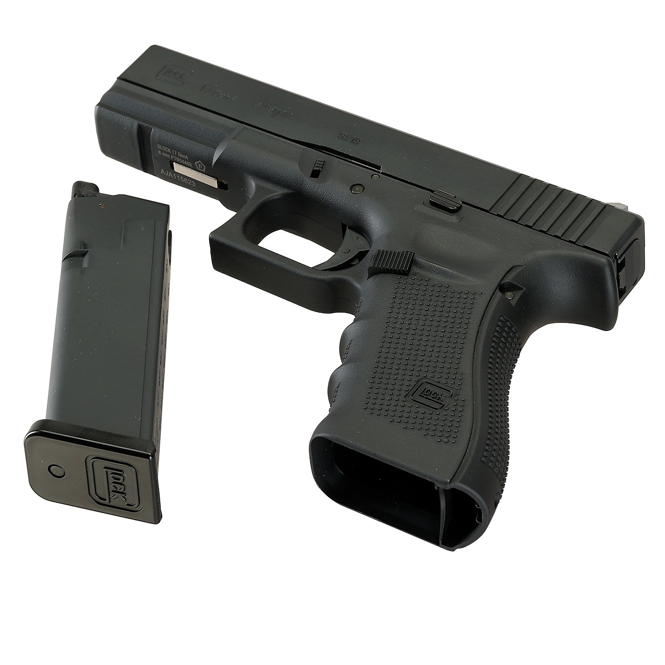 Glock 17 Gen. 4 Airsoft mit Metallschlitten CO2 BlowBack 6mm BB schwarz Bild 7
