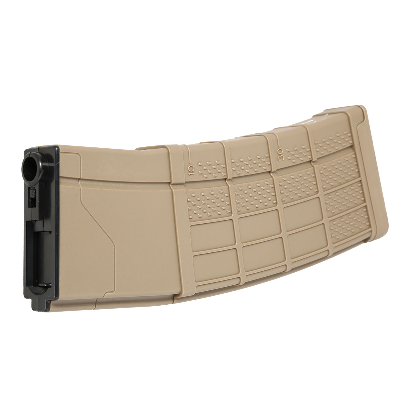 Evolution M4 / M16 Tac-B Polymer-Magazin Hi-Cap 450 Schuss Tan Bild 1