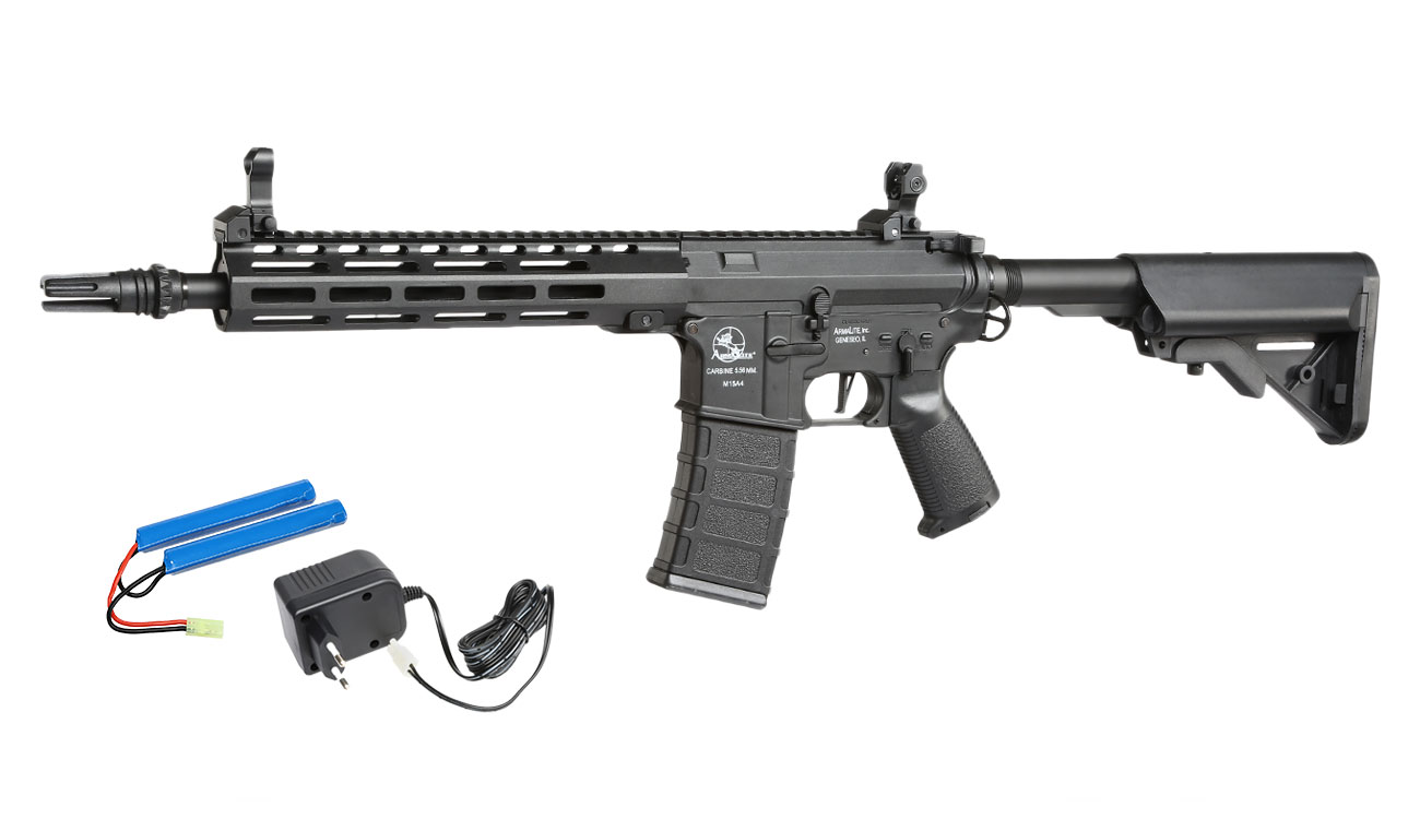 ASG Armalite M15A4 Defense M-LOK Sportline Komplettset S-AEG 6mm BB schwarz