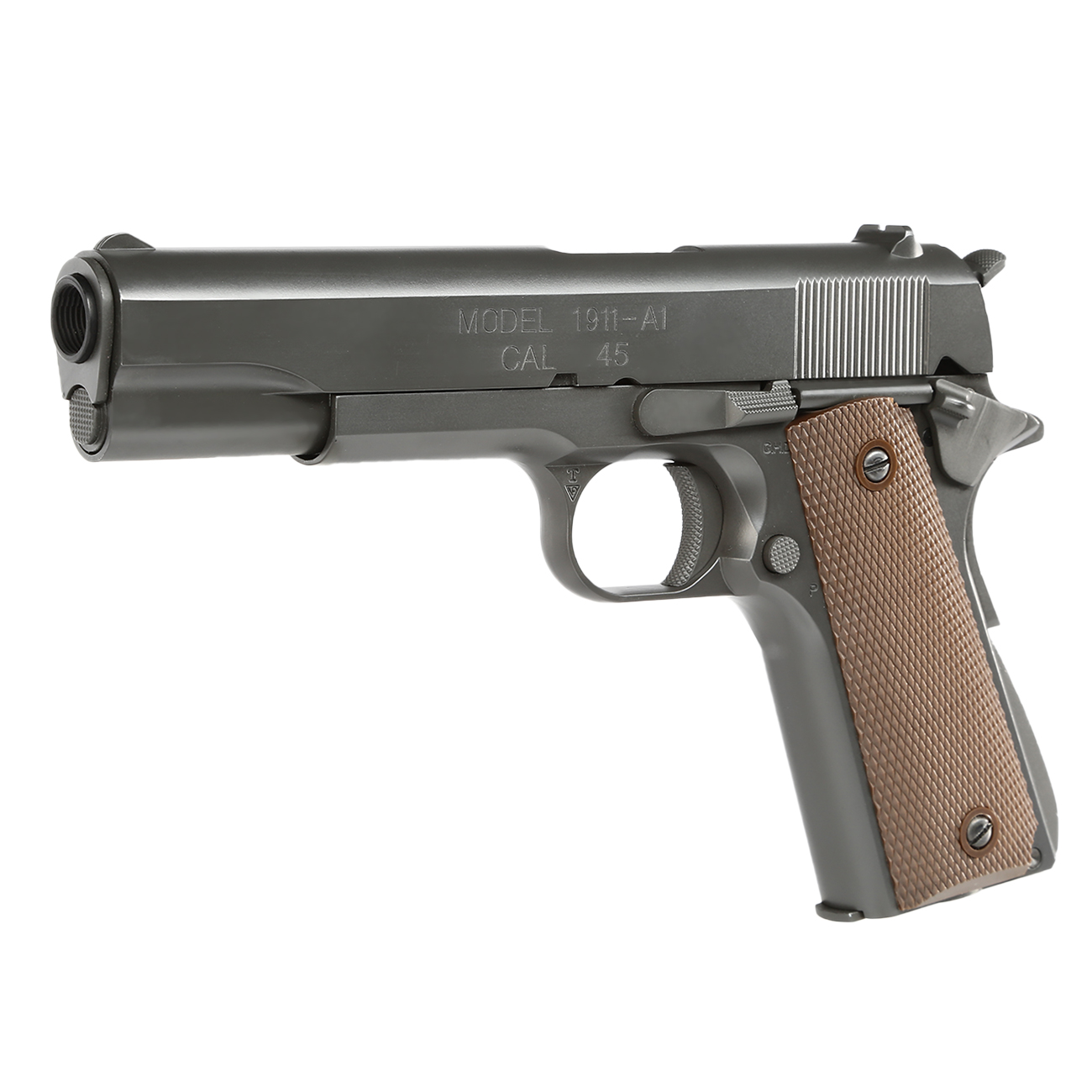 King Arms M1911-A1 Cal. 45 Vollmetall GBB 6mm BB Original-Grey